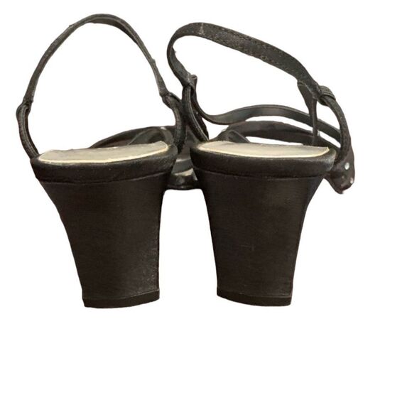 Outline black strappy heeled shoes‎ - Picture 5 of 8